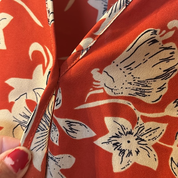 Sienna Sky deep vneck side tie top size XS - Picture 2 of 7